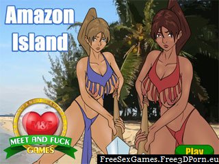 Amazon Island with desert beach fucking girls