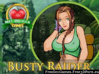 Busty Raider fucks in a tomb roder Lara Croft game