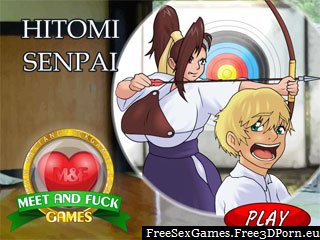 Hitomi Senpai - breast problem in online flash game