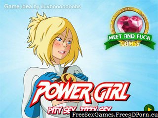 Power Girl titty fuck in Powergirl fucking sex game