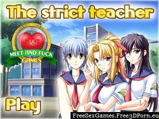 Manga schoolgirl sex in Asian teacher porn game
