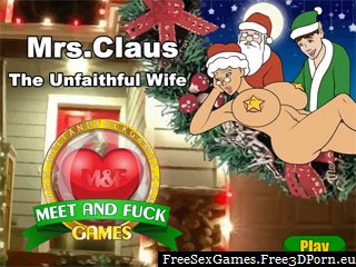 Unfaithful Mrs Claus sex game
