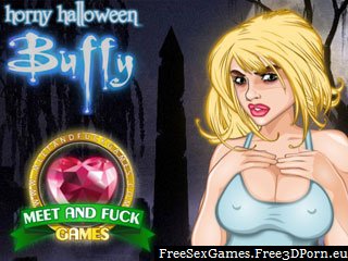 Buffy Horny Halloween vampire game with sperm sucking