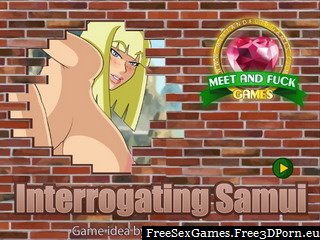 Interrogating Samui fetish game with bondage sex