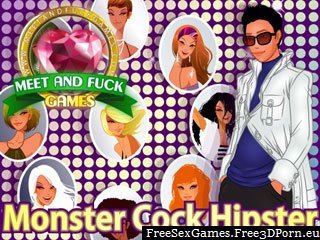 Monster Cock Hipster fuck in an online porn game