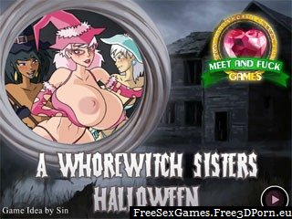 Flash porn game - Whorewitch sisters halloween
